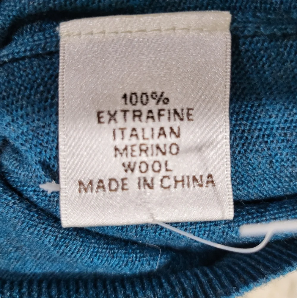 Peter Millar Sweater Vest Mens Medium Knit 100 % Merino Wool Blue Golf - Picture 13 of 16